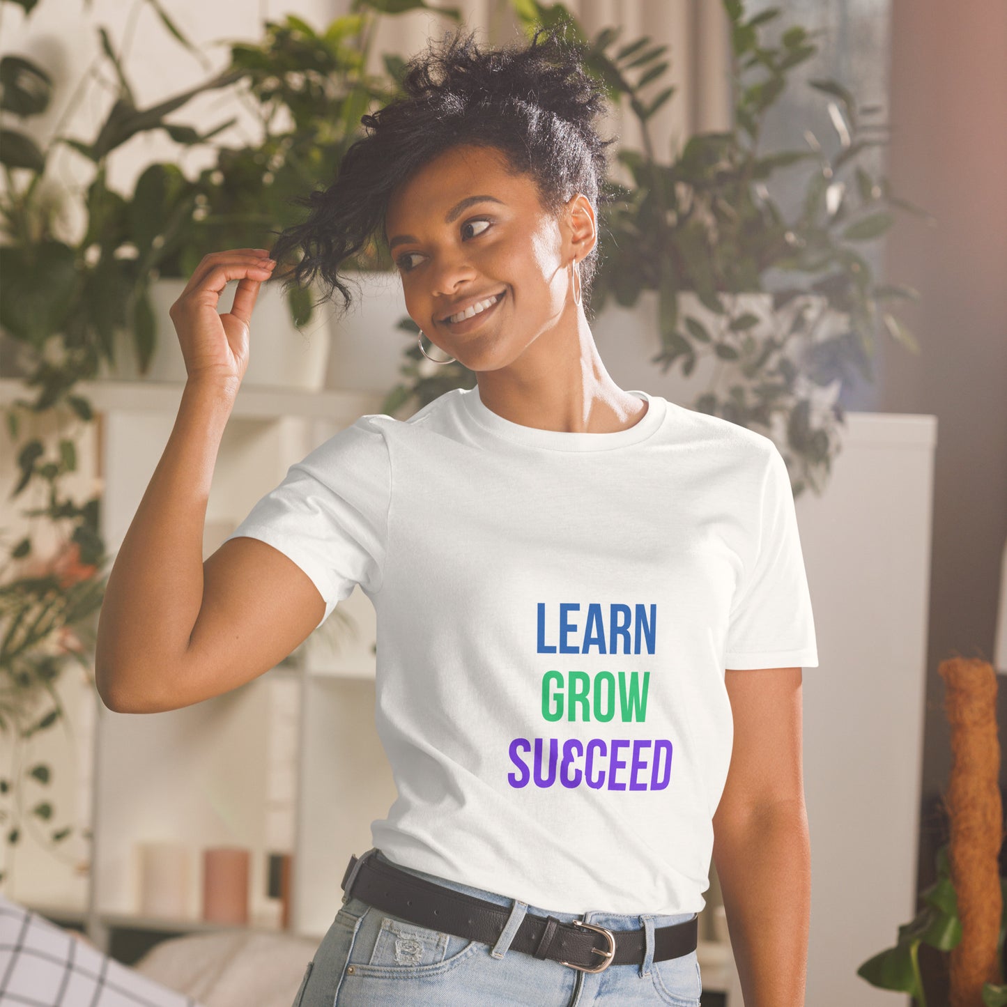 LEARN GROW SUCCEED Short-Sleeve Unisex T-Shirt