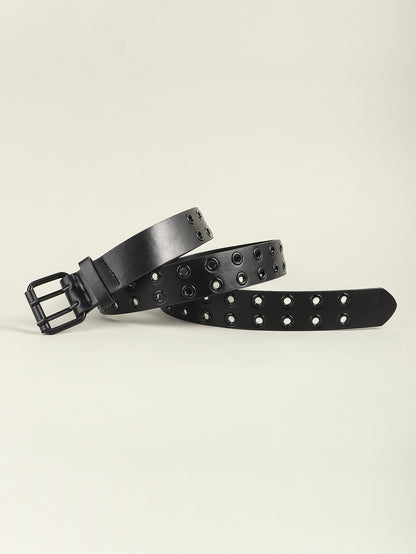 Grommet PU Leather Belt