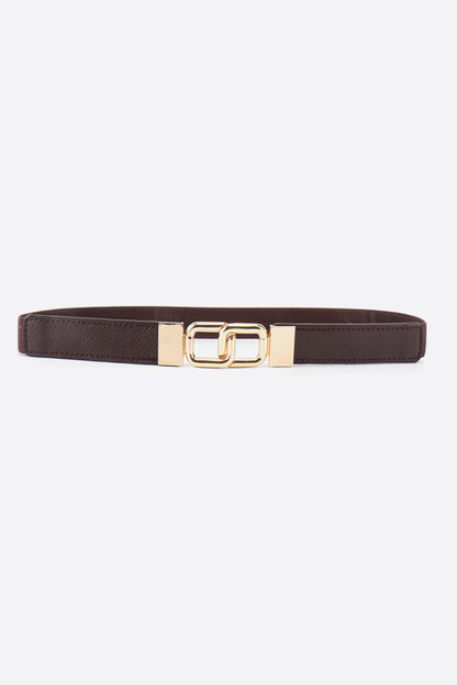 Geometric Double Buckle Elastic Belt