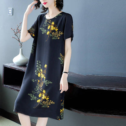 Summer Dress To Cover Belly And Look Thin Noble Lady Palace Style Dress