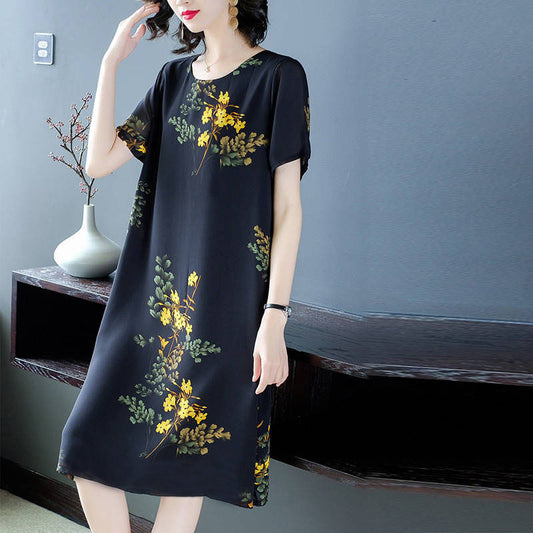 Summer Dress To Cover Belly And Look Thin Noble Lady Palace Style Dress