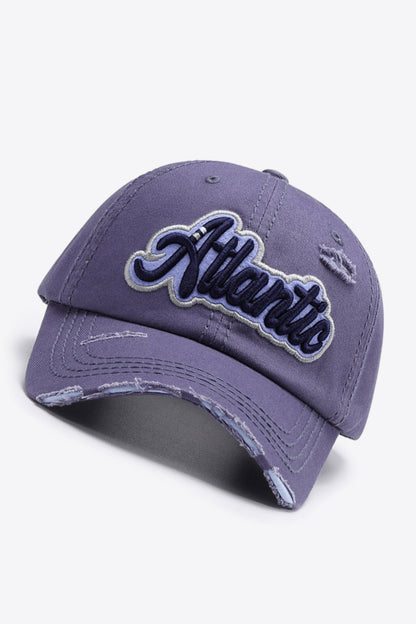 ATLANTIC Graphic Distressed Baseball Cap