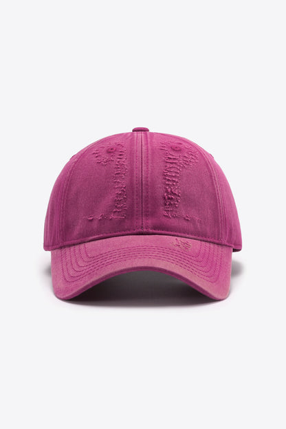 Distressed Adjustable Baseball Cap