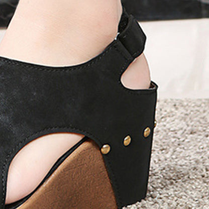 Peep Toe High Heel Sandals