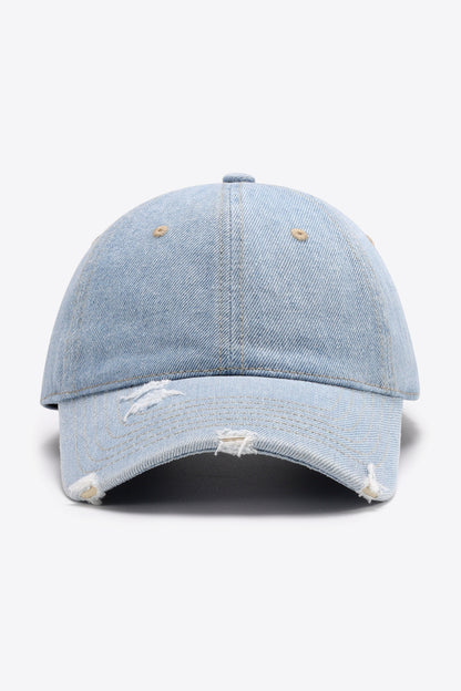 Distressed Adjustable Baseball Cap