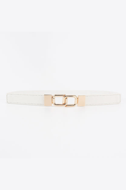 Geometric Double Buckle Elastic Belt