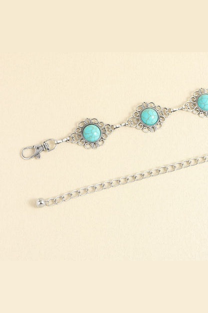 Vintage Turquoise Alloy Belt