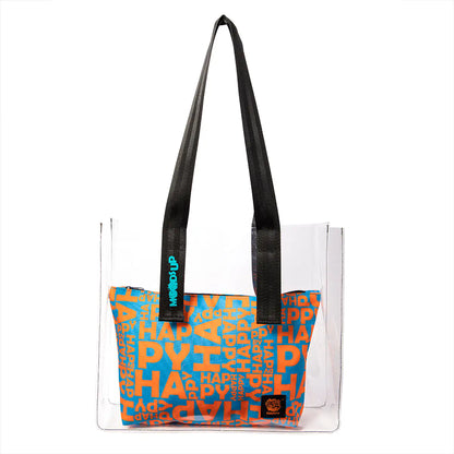 Biggdesign Moods Up Happy Transparent Shopping and Beach Bag