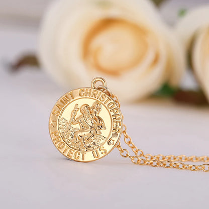 SAINT CHRISTOPHER PROTECT US Religious Charm