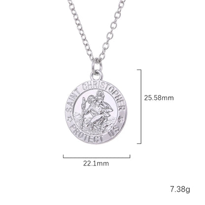 SAINT CHRISTOPHER PROTECT US Religious Charm