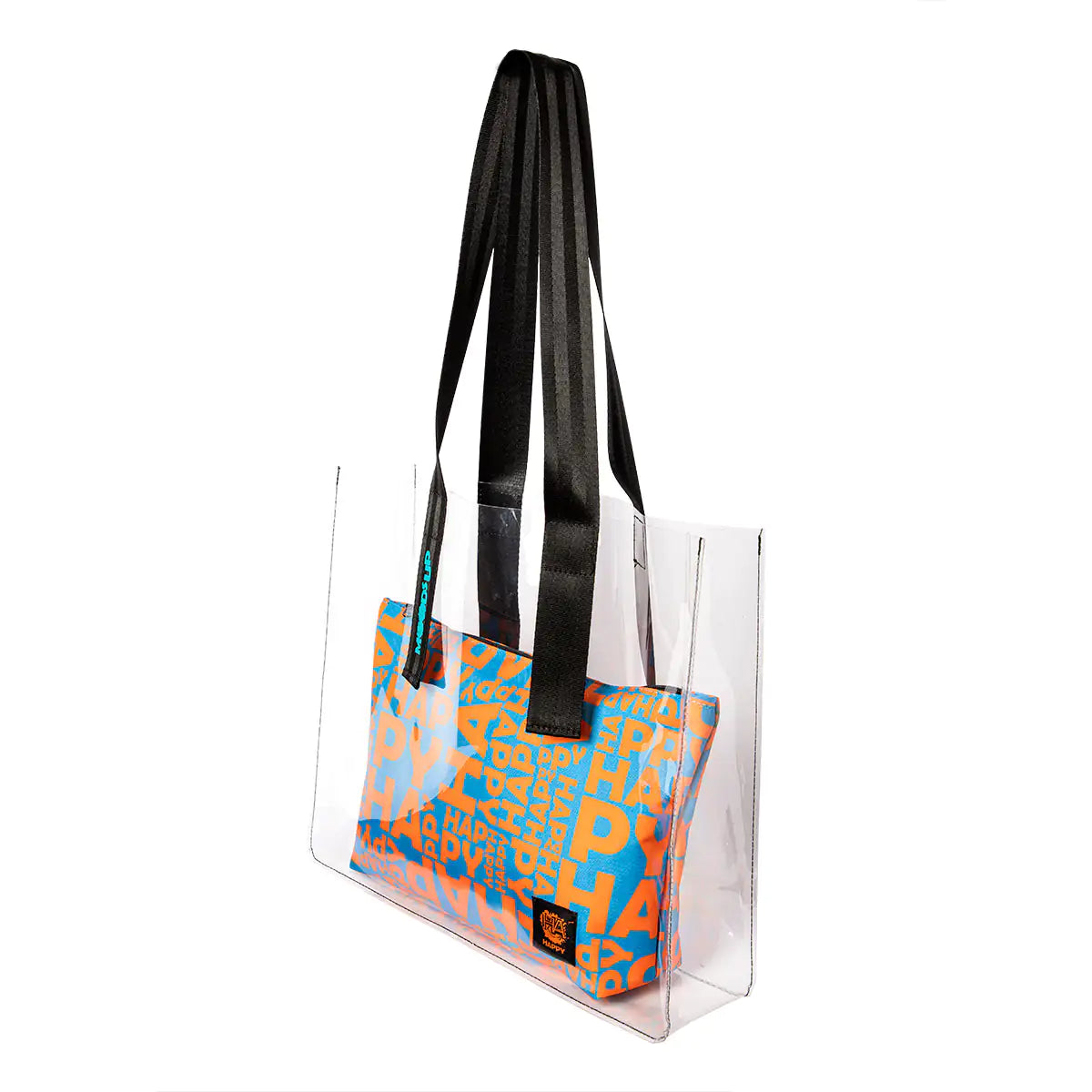 Biggdesign Moods Up Happy Transparent Shopping and Beach Bag