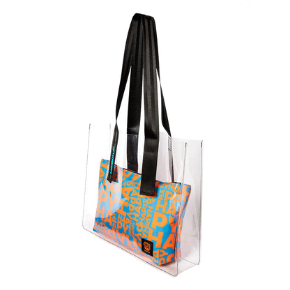 Biggdesign Moods Up Happy Transparent Shopping and Beach Bag