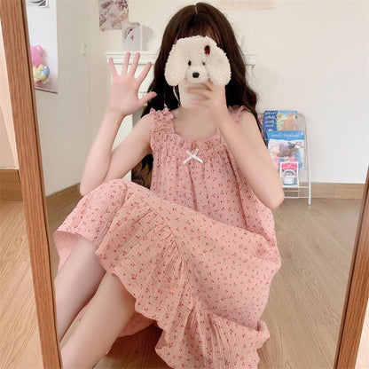 Fashion Suspender Skirt Pajamas For Women