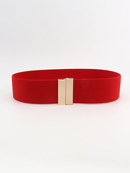 Alloy Buckle Elastic Belt