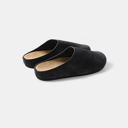 Suede Round Toe Slip-Ons