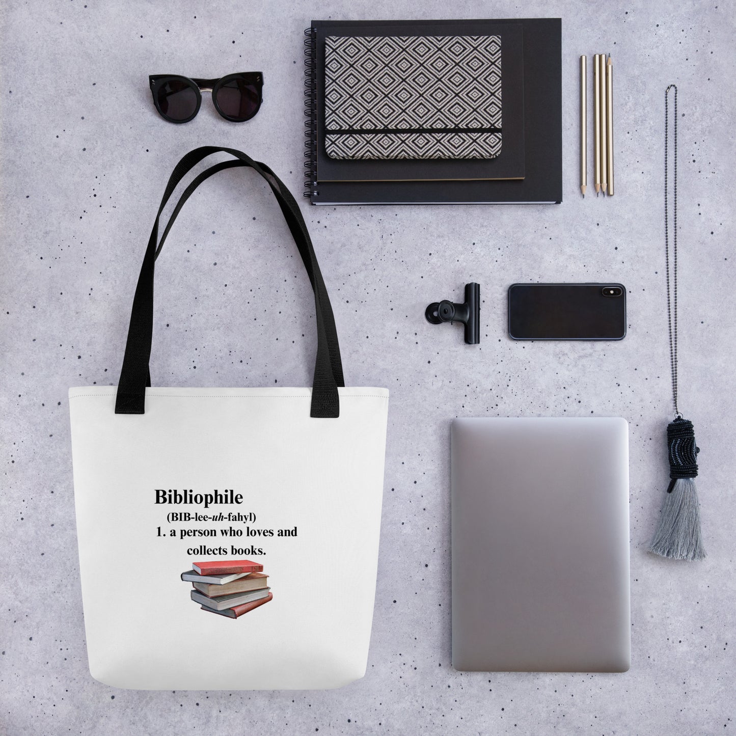 BIBLIOPHILE VTote bag