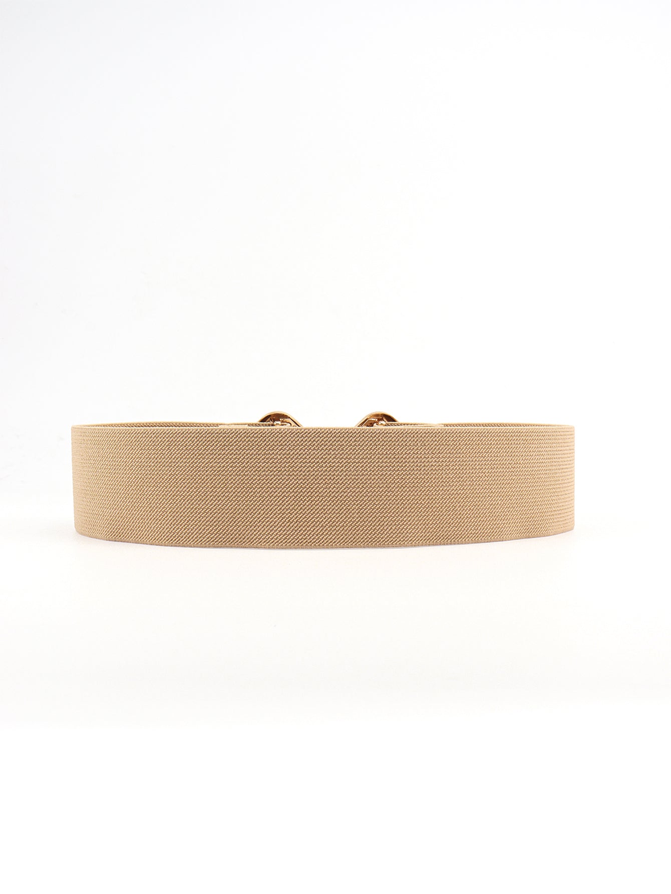 Geometric Buckle Elastic Wide Belt