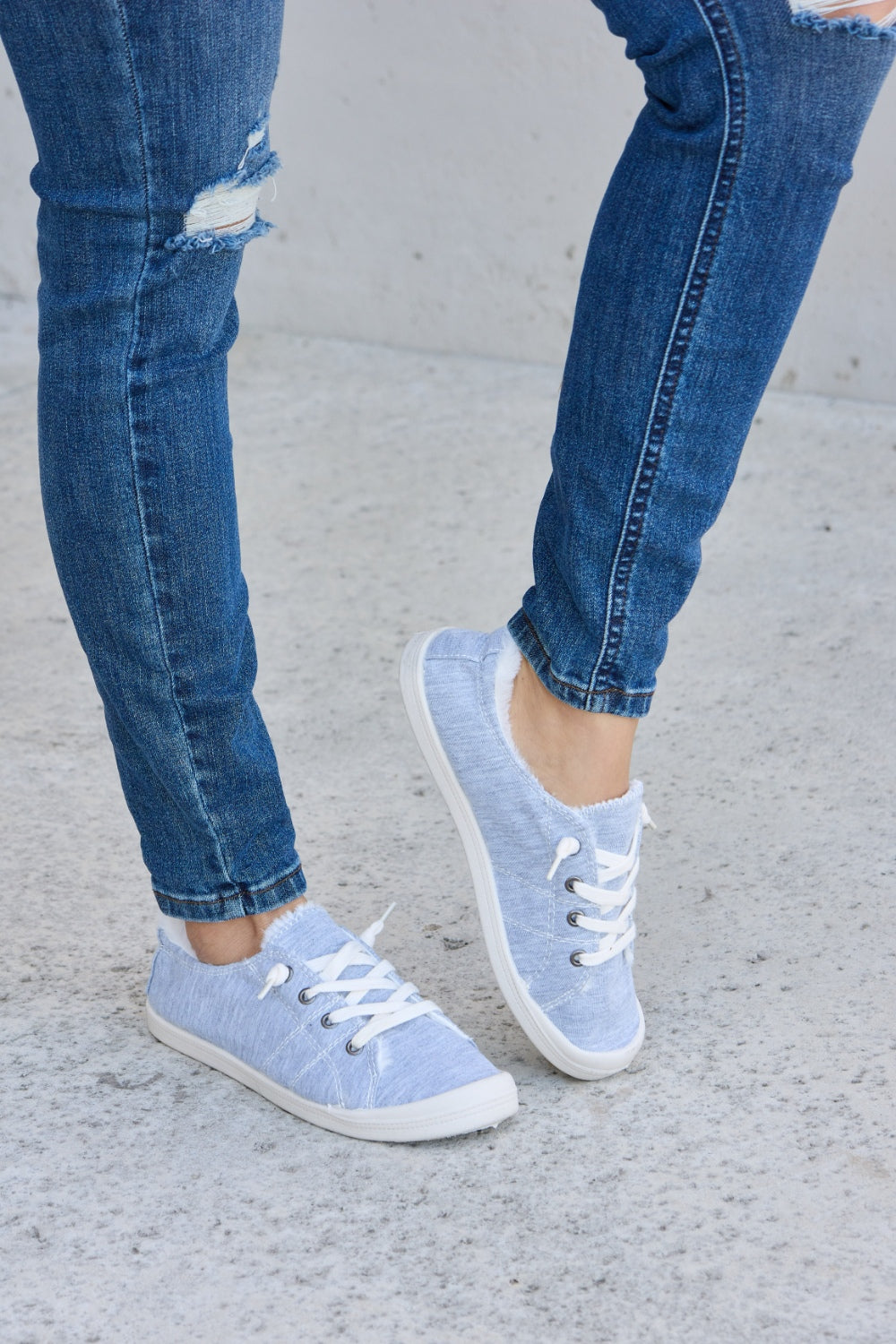 Forever Link Lace-Up Plush Thermal Flat Sneakers