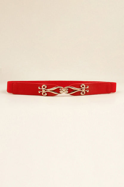 Alloy Buckle Elastic Belt