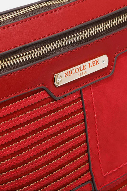 Nicole Lee USA Scallop Stitched Crossbody Bag