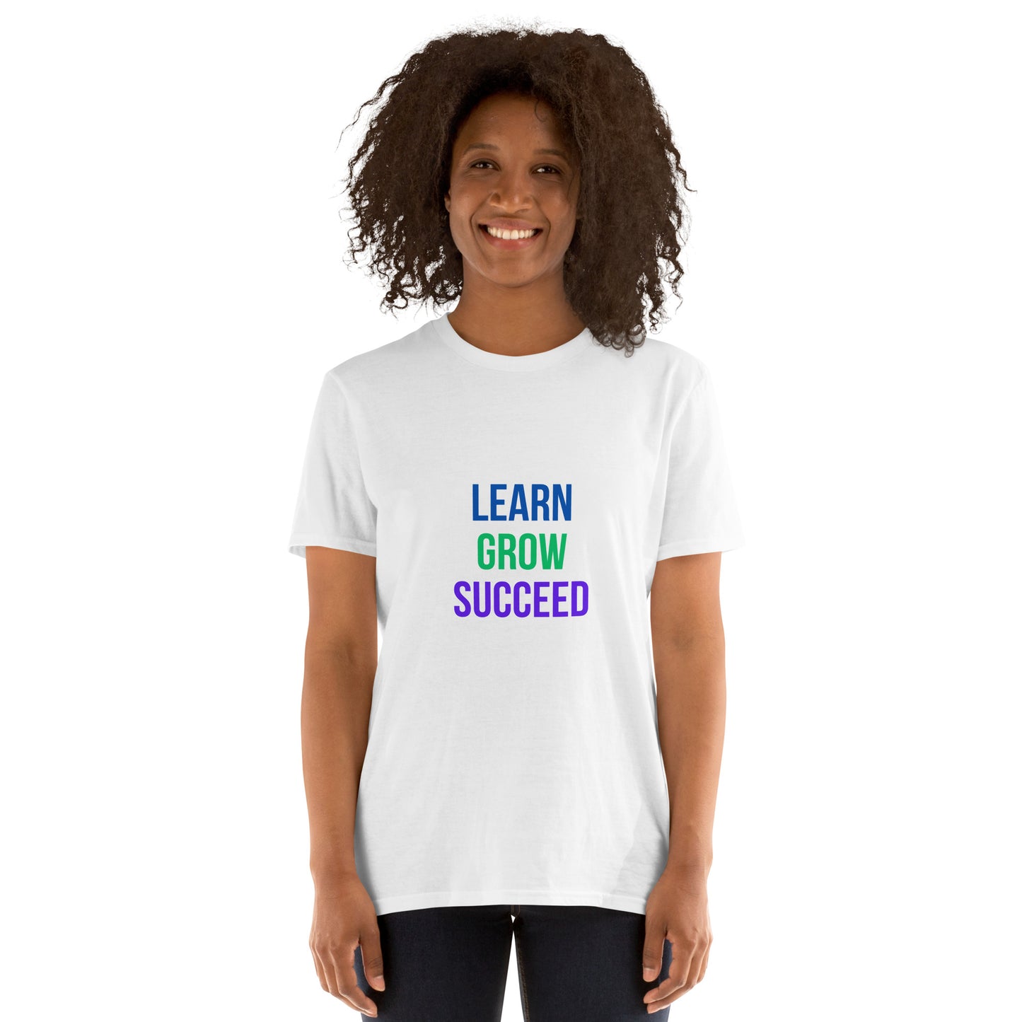 LEARN GROW SUCCEED Short-Sleeve Unisex T-Shirt