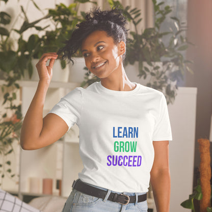 LEARN GROW SUCCEED Short-Sleeve Unisex T-Shirt