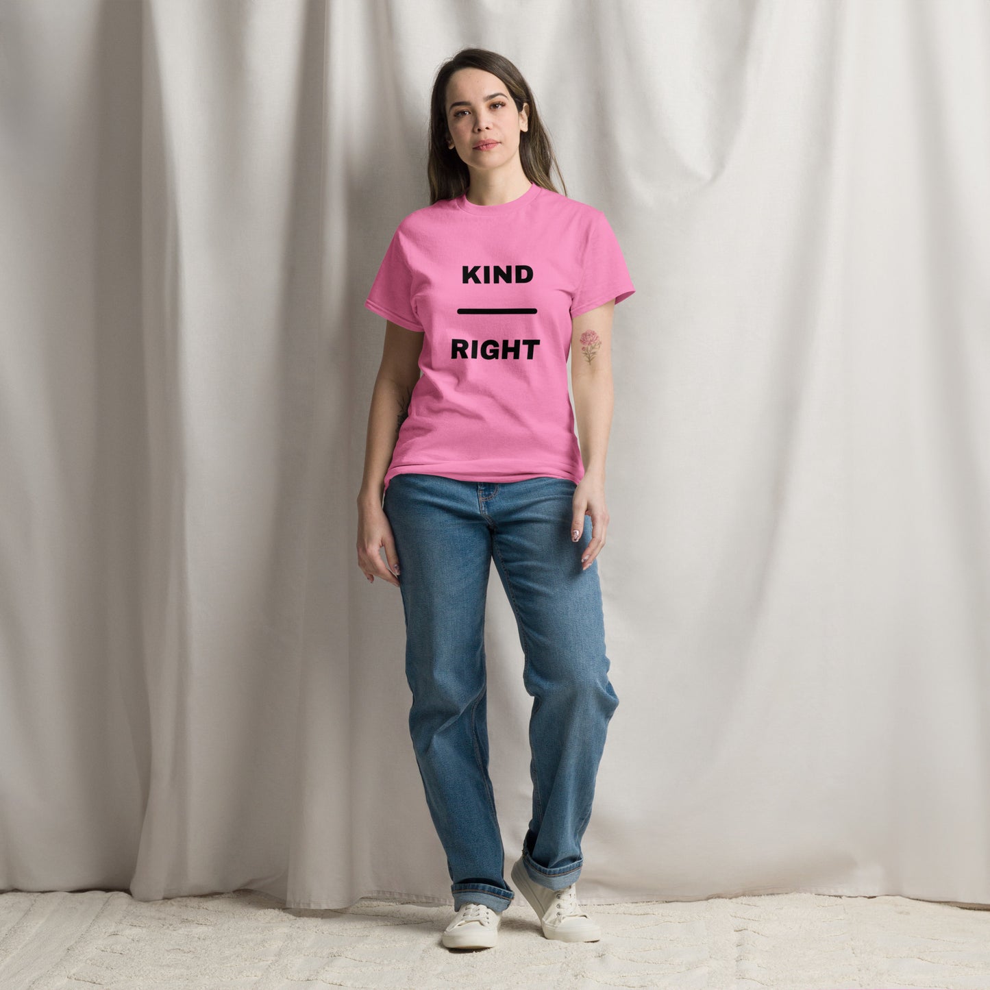 KIND OVER RIGHT Unisex classic tee