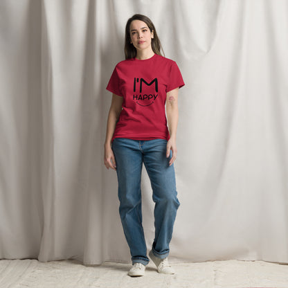 I'M HAPPY Unisex classic tee