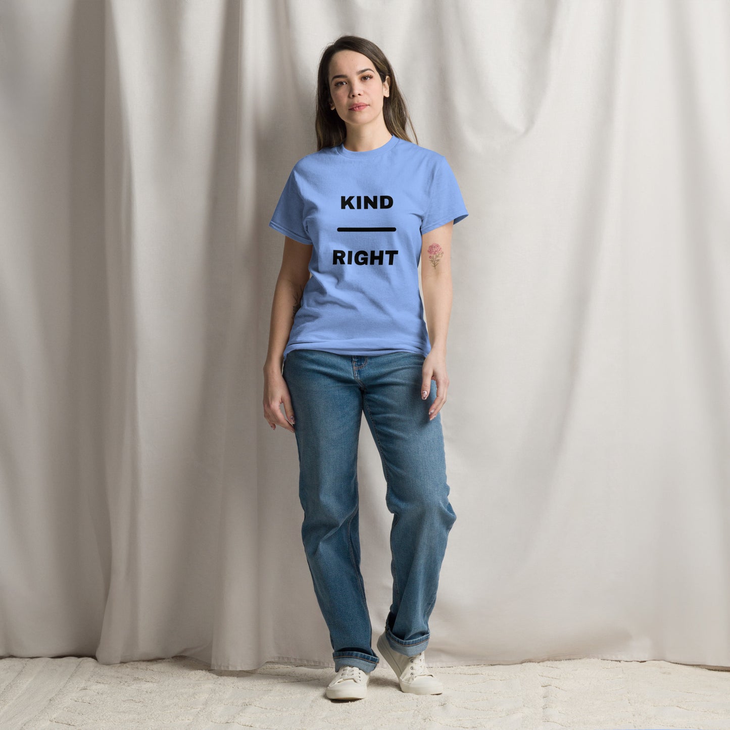 KIND OVER RIGHT Unisex classic tee