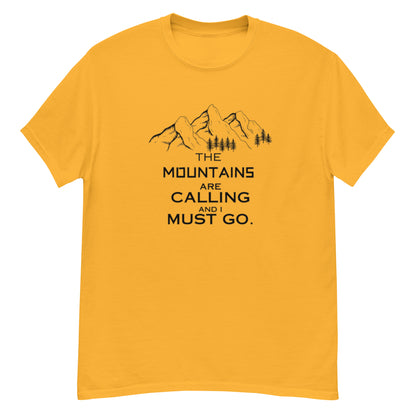 MOUNTAINS ARE CALLING Unisex classic tee