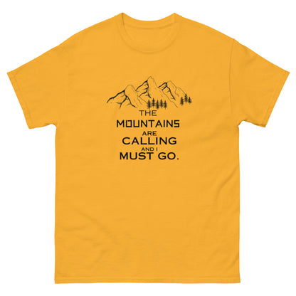 MOUNTAINS ARE CALLING Unisex classic tee