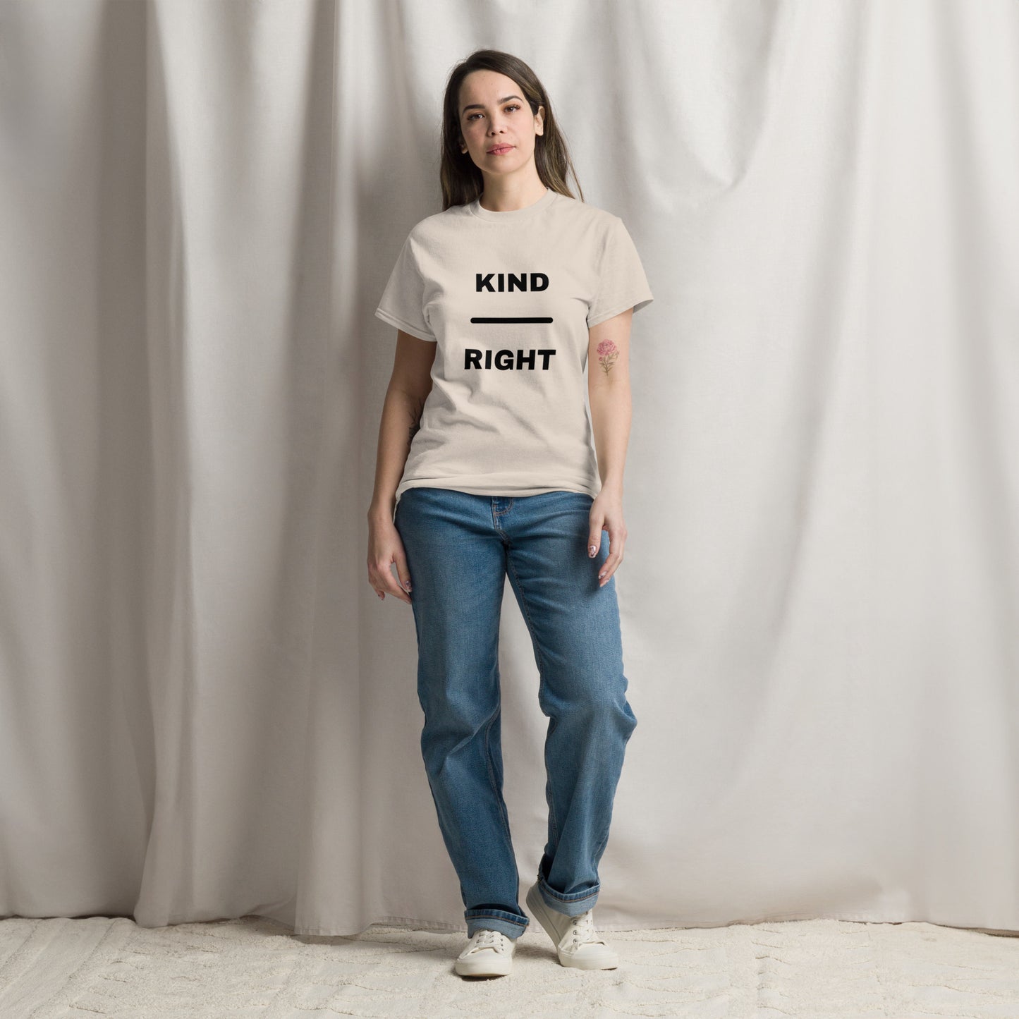 KIND OVER RIGHT Unisex classic tee