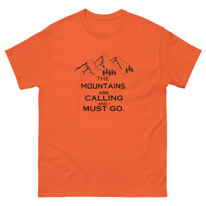 MOUNTAINS ARE CALLING Unisex classic tee