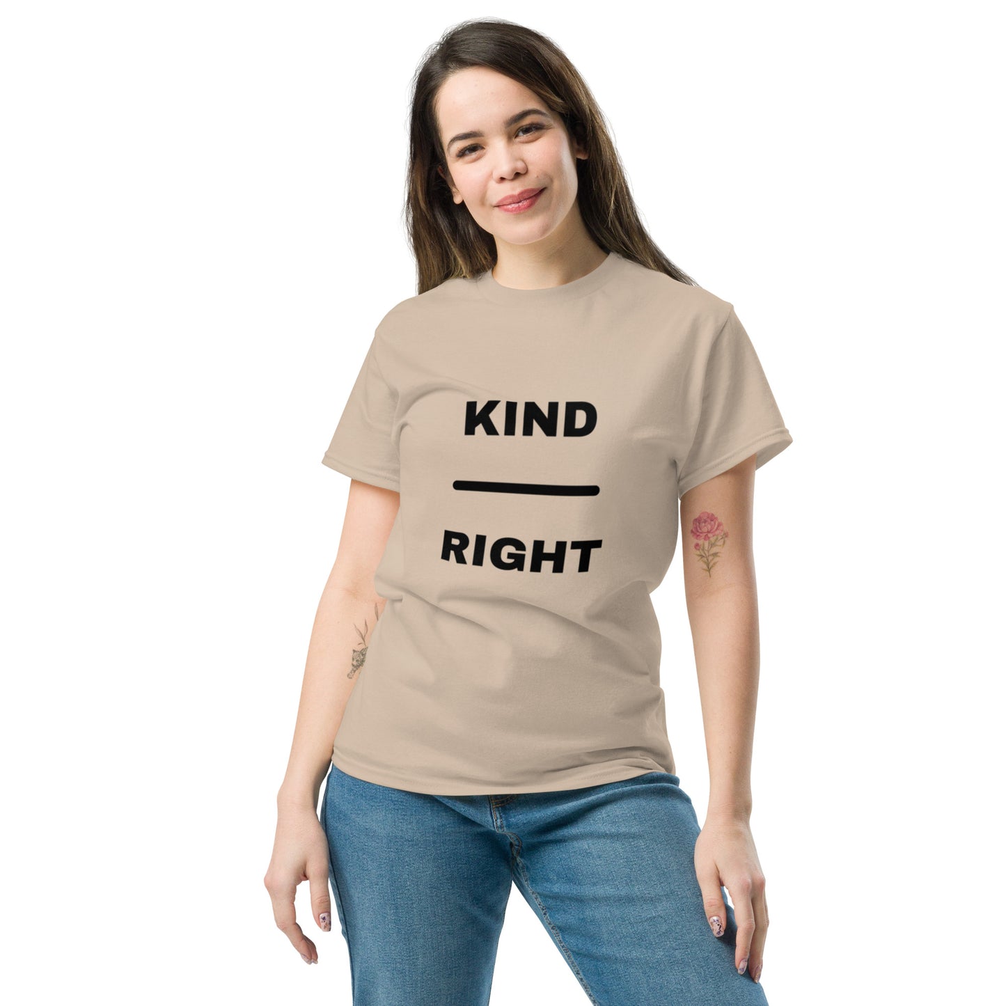 KIND OVER RIGHT Unisex classic tee