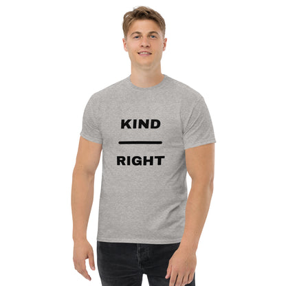 KIND OVER RIGHT Unisex classic tee