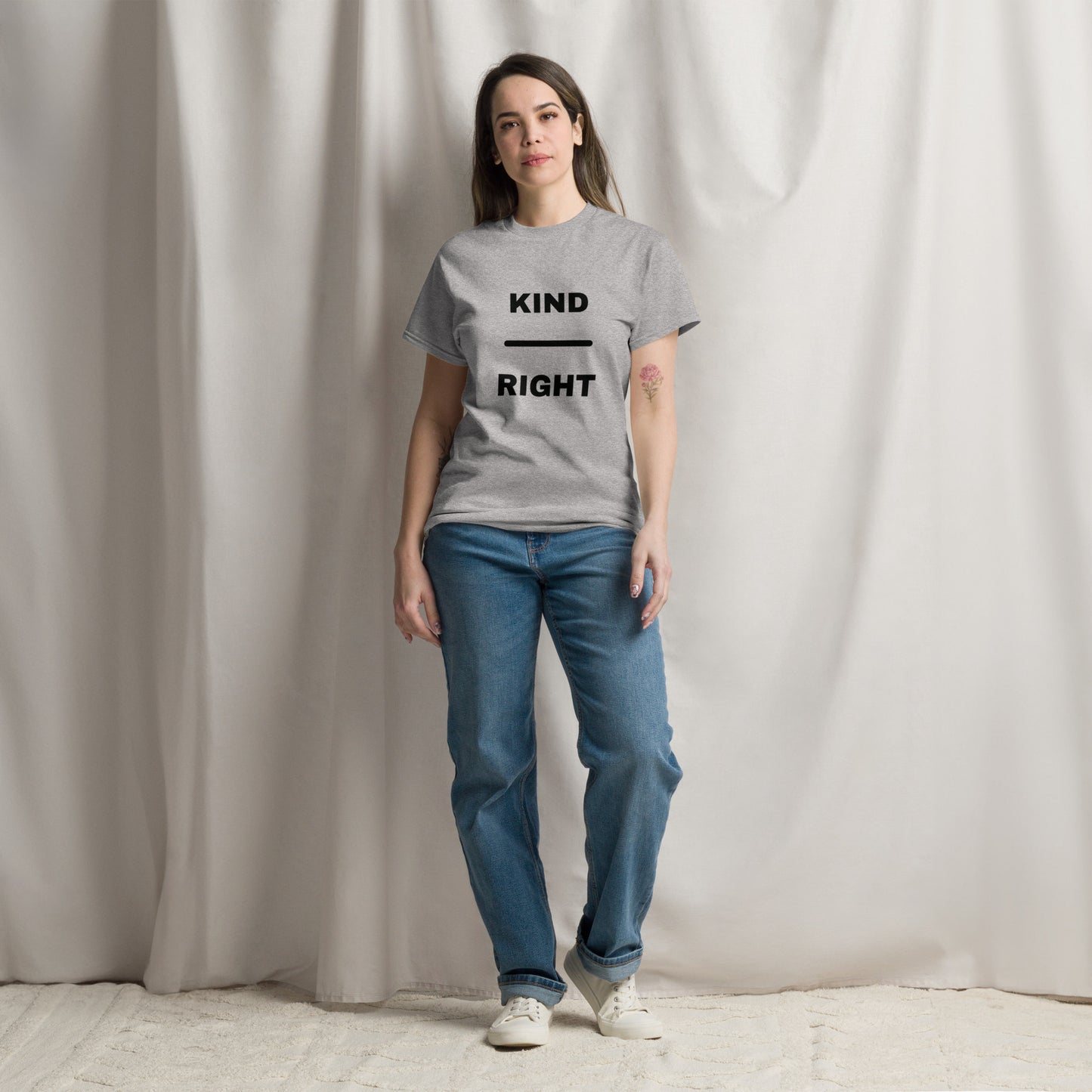 KIND OVER RIGHT Unisex classic tee