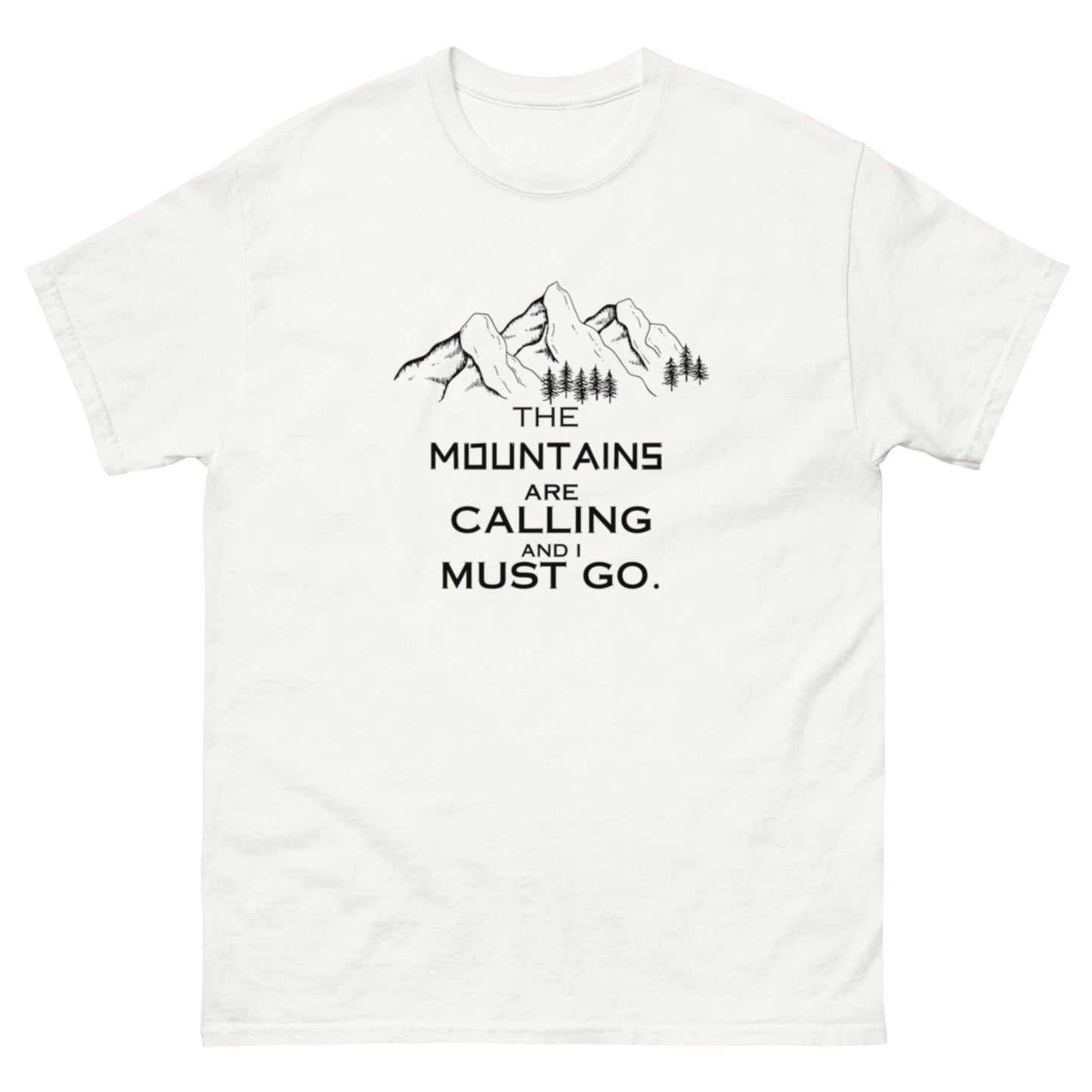 MOUNTAINS ARE CALLING Unisex classic tee