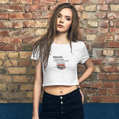 BIBLIOPHILE Women’s Crop Tee