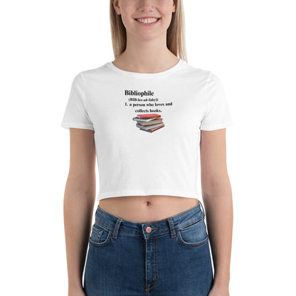 BIBLIOPHILE Women’s Crop Tee